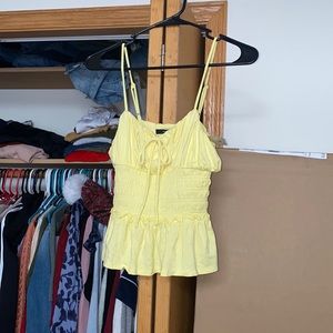 Forever 21 Pastel Yellow Top